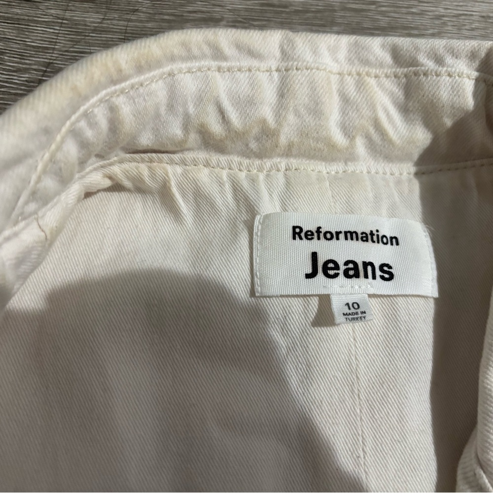 Reformation Nova Vest Cream, Size: 10 - Picture 5 of 7